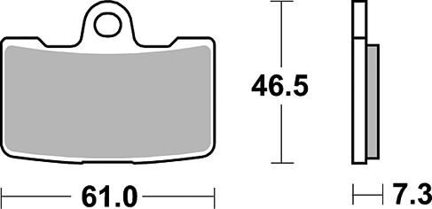 Trw -lucas remblok mcb 810 brake pad mcb 810 sv sintered metal