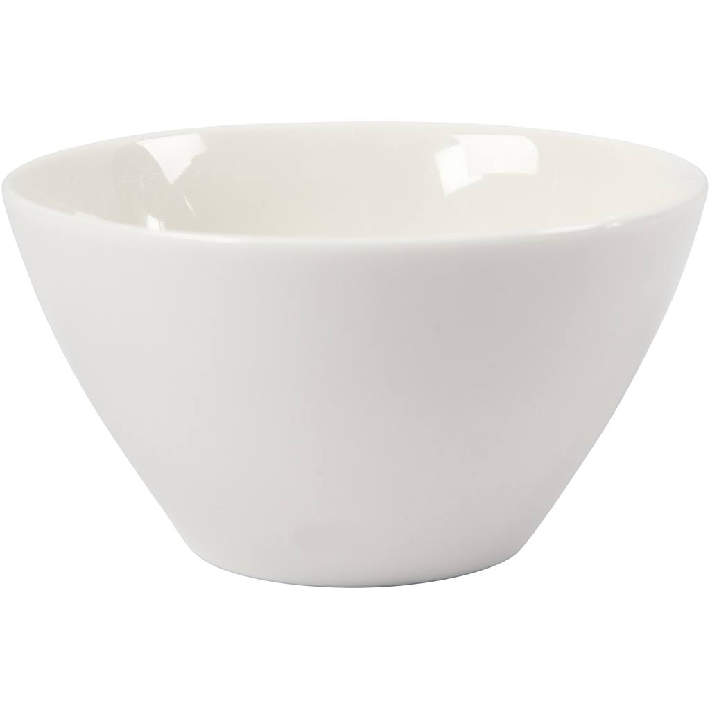 Creativ company muesli bowl, h: 7 cm, d 12.5 cm, white, 20 pieces 1 box