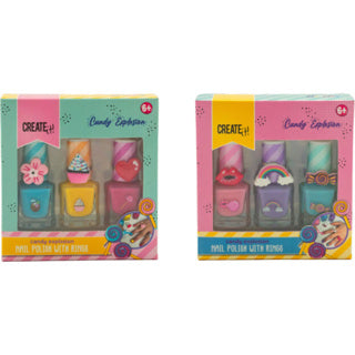 Create it! candy nagellak incl 3 ringen