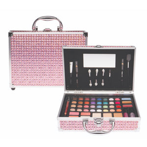 Casuelle make up suitcase pink holo glitter