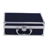 Casuelle aluminium koffer blauw zwart glitter