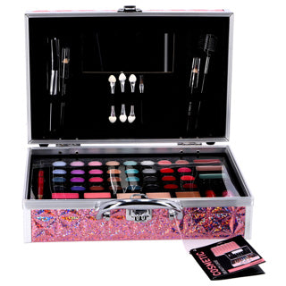 Casuelle Make Up Suitcase rosa olografico
