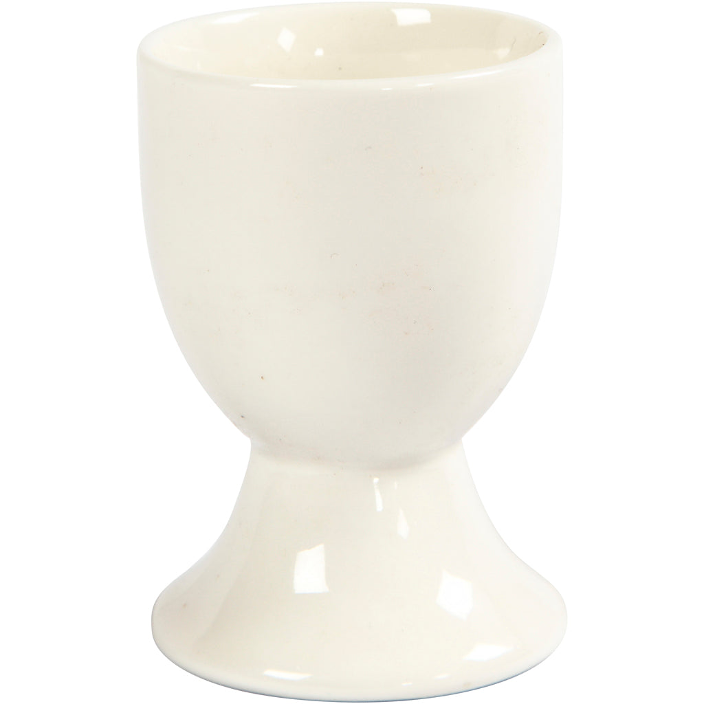 Creativ company eierdop, h: 6,5 cm, off-white, 12 stuk 1 doos
