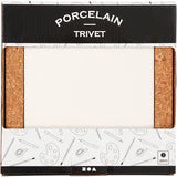 Creativ Company Coaster Porcelain s rámem Cork