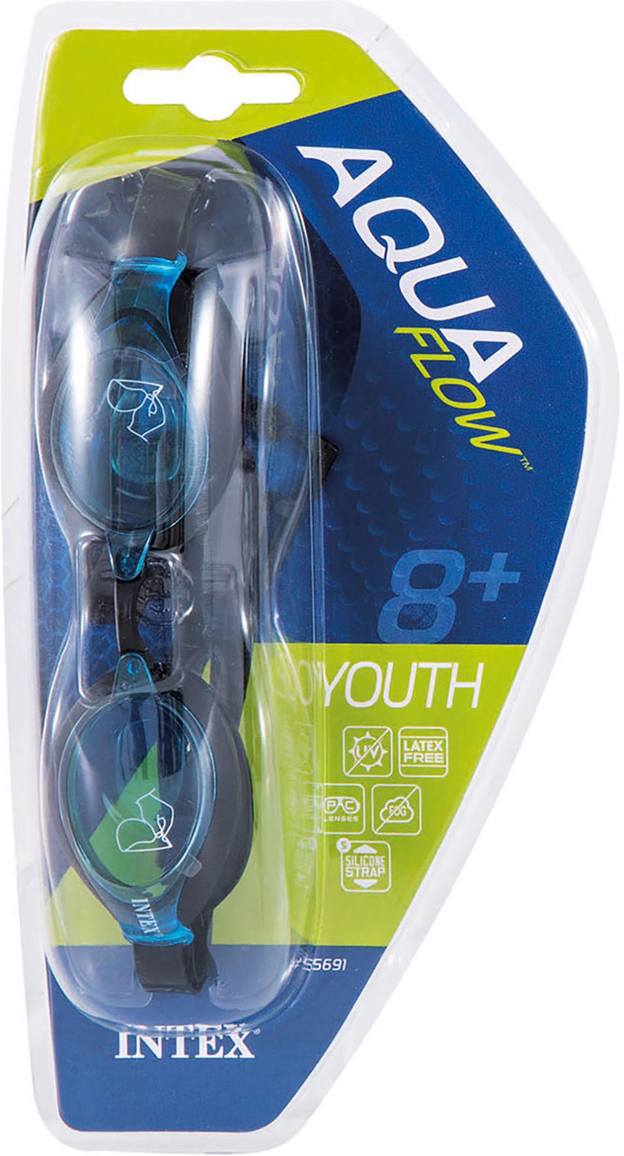 Intex zwembril silicone sport racing 8+