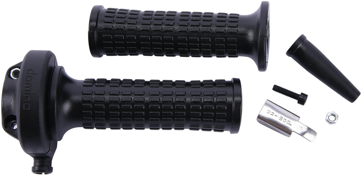 Domino throttle grip set vintage throttle grips alu chr vint gheprad