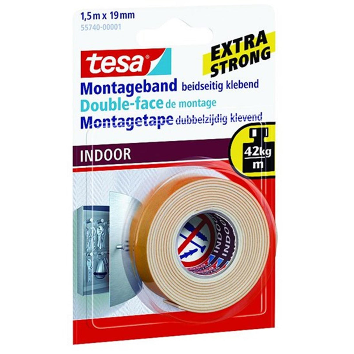 Tesa mounting tape indoor 1.5 m