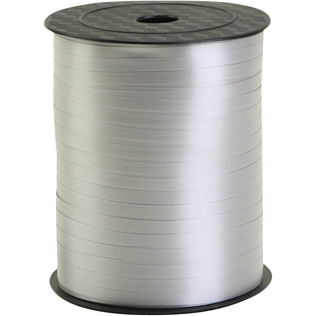 Creativ company cadeaulint, b: 5 mm, zilver, 400 m 1 rol