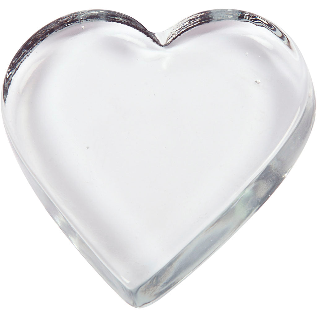 Creativ Company Hart Glas Transparent, 10x9cm