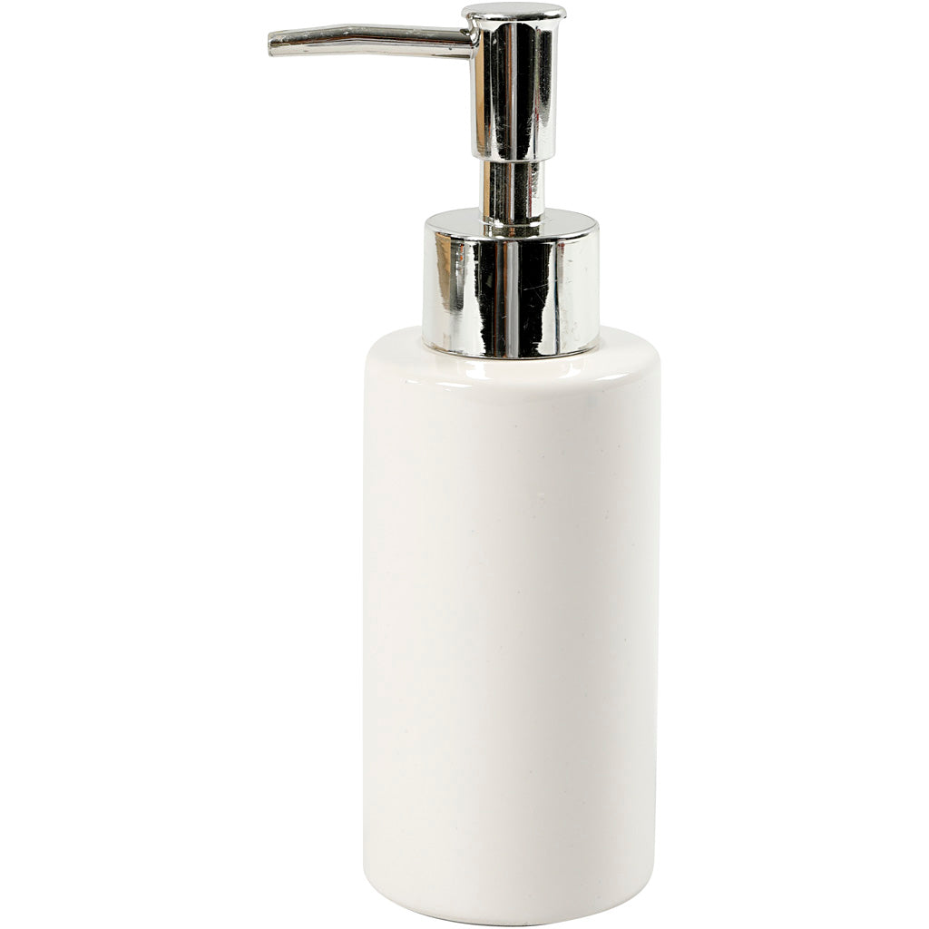 Creativ company zeeppomp, h: 16,5 cm, d 5,5 cm, 150 ml, wit, 1 stuk
