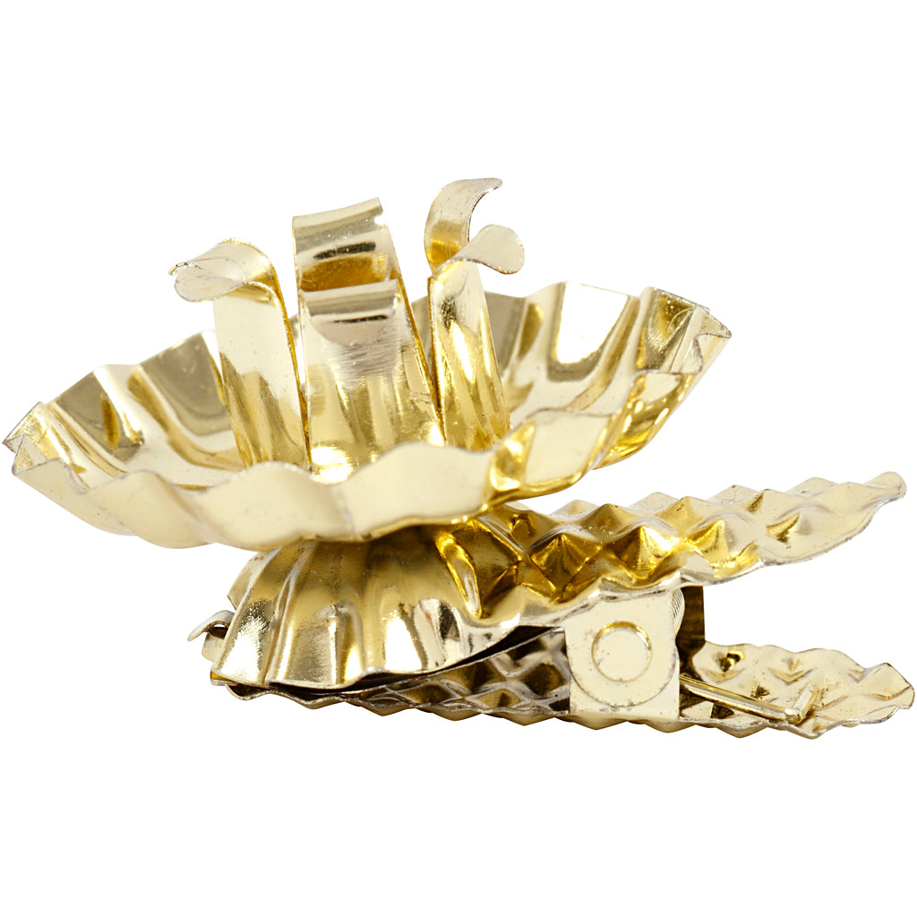 Creativ company candle holder to clip, d 40 mm, gold-plated, 8 pieces 1 box