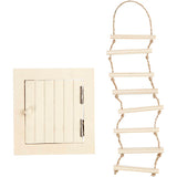 Creativ Company Mini Wood Attic Hatch och Rope Ladder