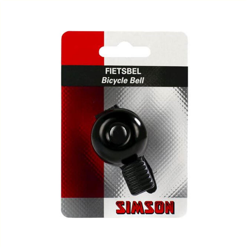 Simson Bicycle Bell Mini 32mm, Flex Band Attackment Black