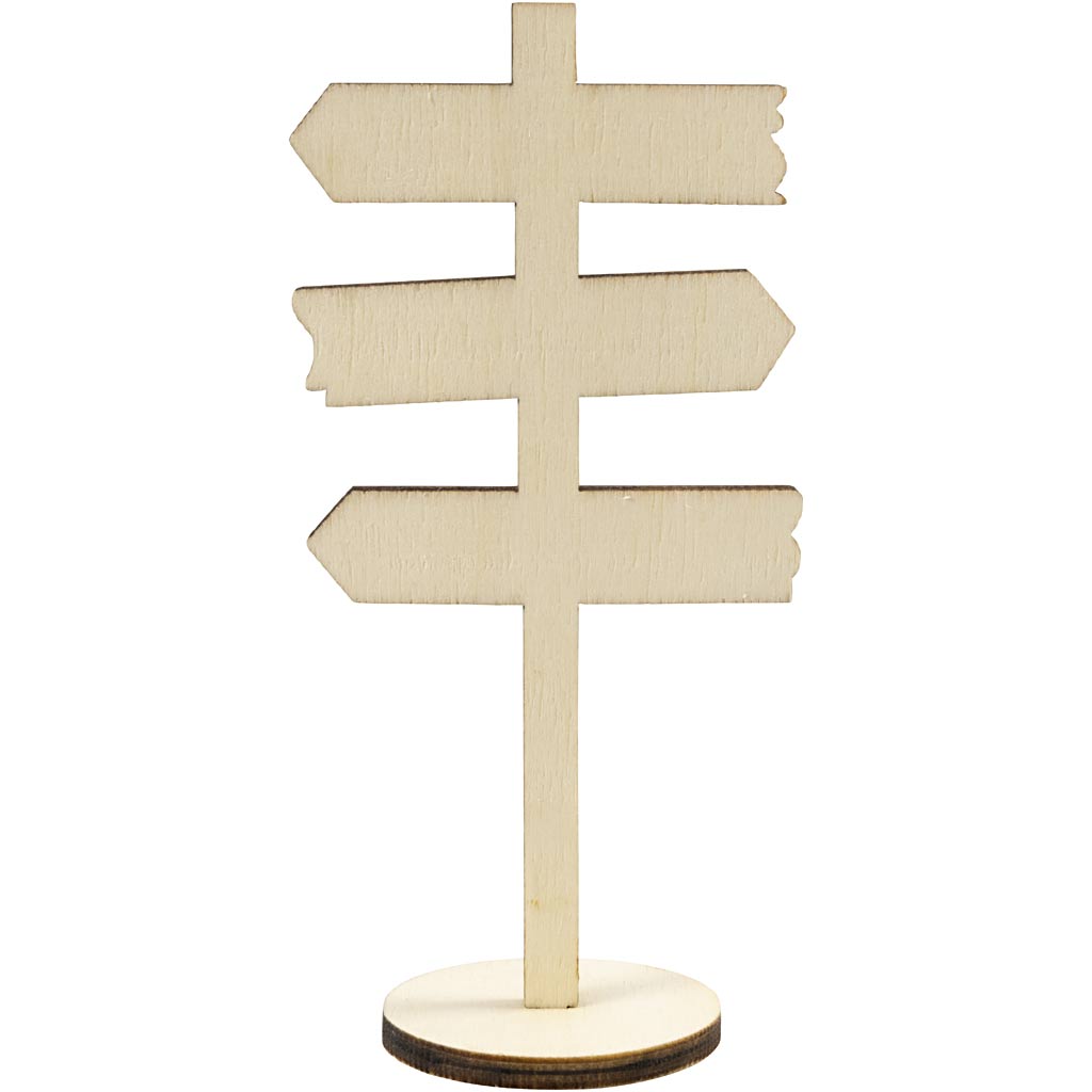 Creativ Firma Holz Plate Pfeile zu Fouss, 12 cm
