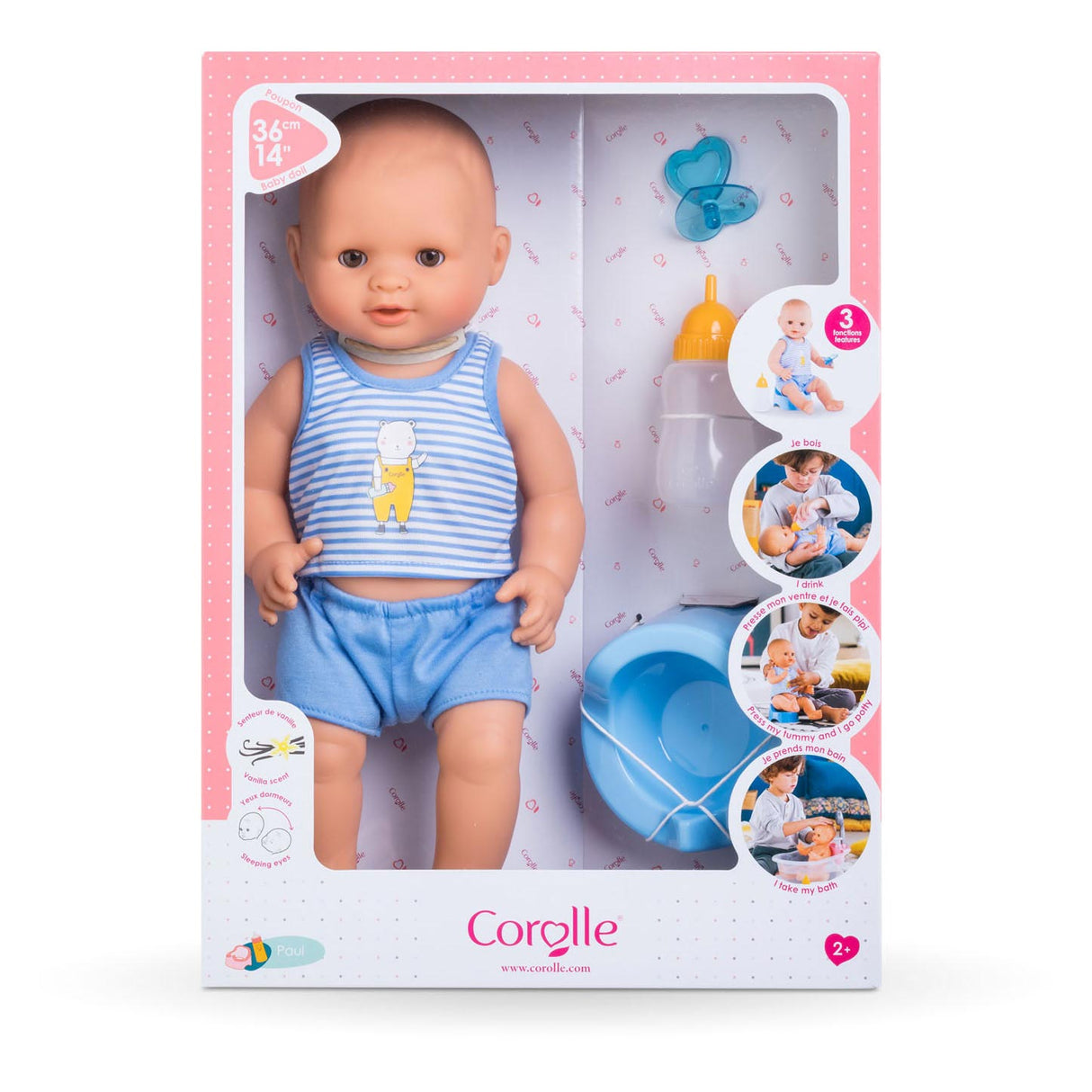 Corolle Mon Grand Poupon pitje in plaspep - Paul, 36 cm