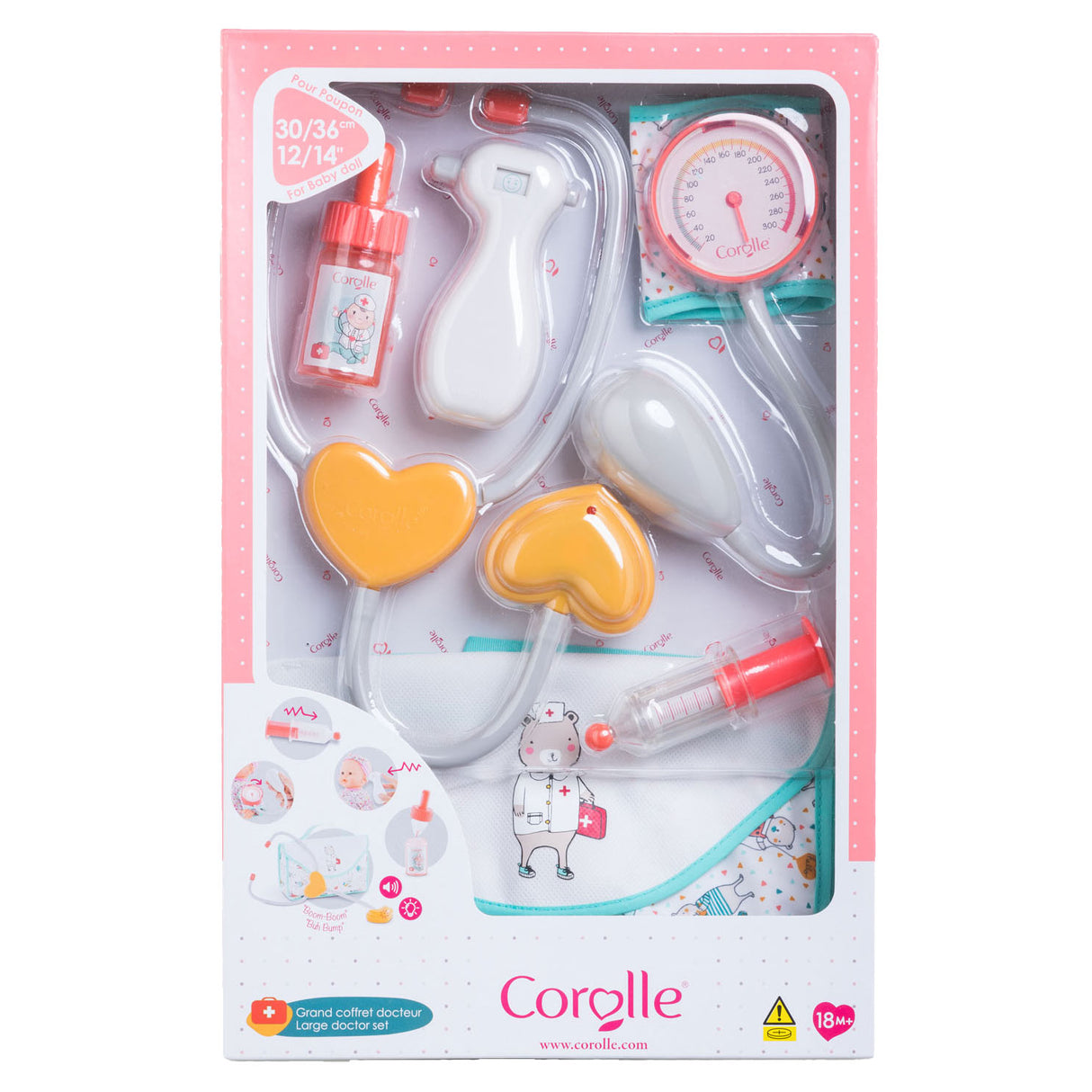 COROLLE MON GRAND POUPON - DOLT DOCTOR'S SET