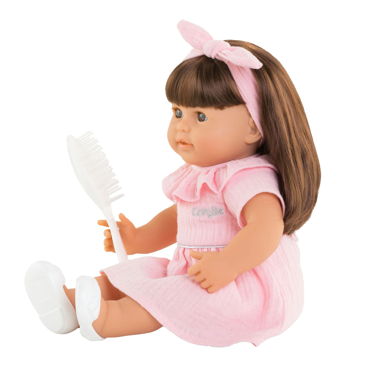 Corolelle Mon Grouppon Babypop mat laange Hoer - Julie, 36cm