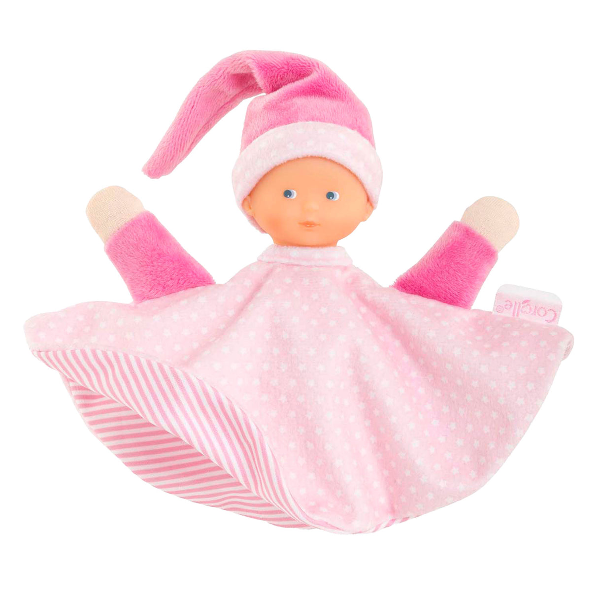 Corolle tidoudou - doudou rose, 17cm