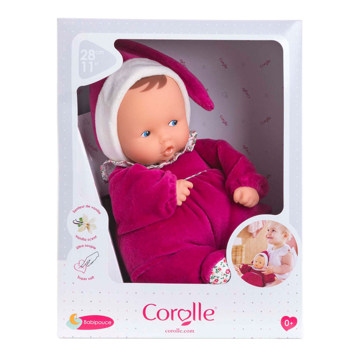 Corolle babipouce - rózsaszín grenadine baba, 28 cm