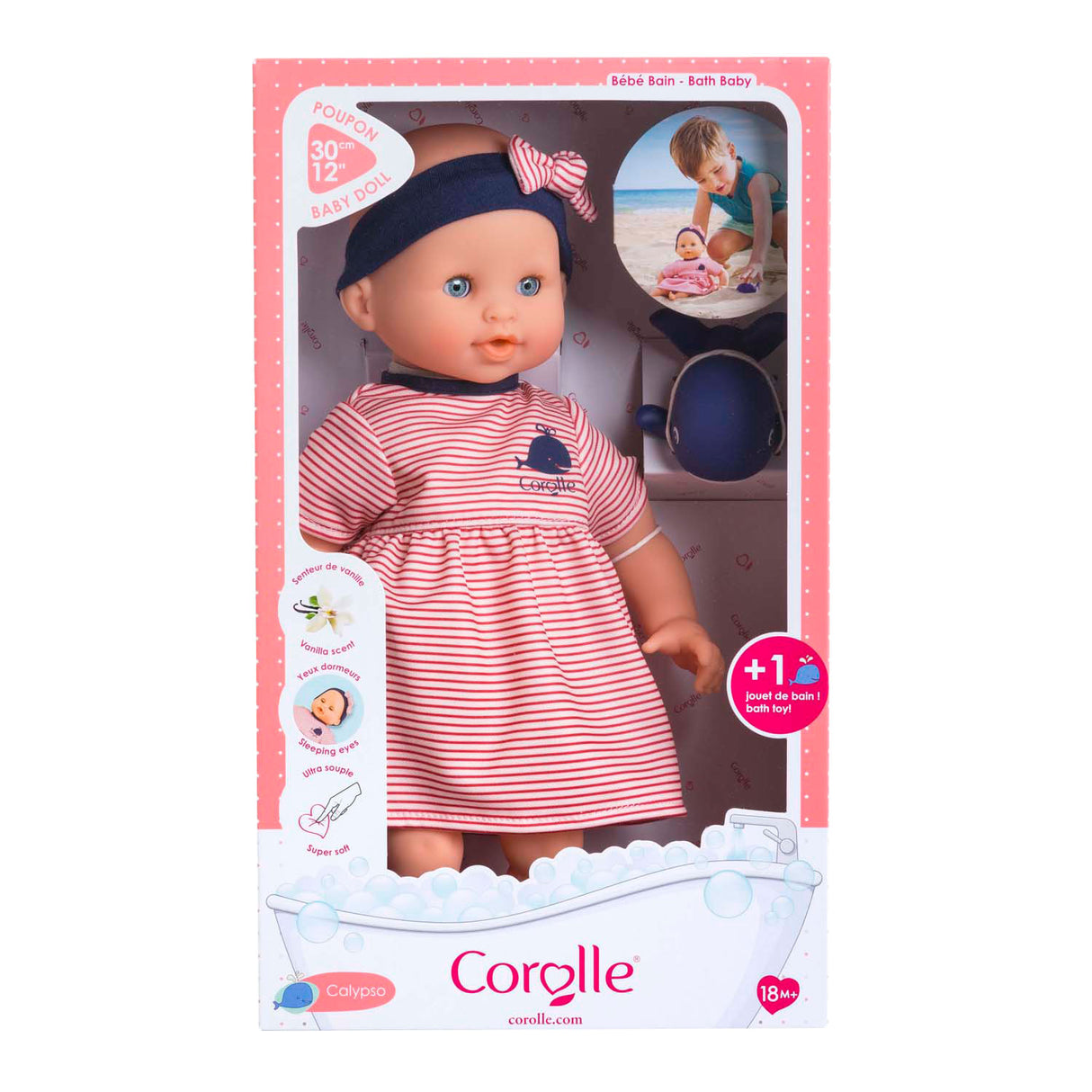 Corolle Badpop Calypso - Hval, 30 cm