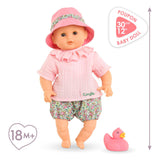 Corolle poupée de bain coralie avec canard en caoutchouc - bloomer, 30cm