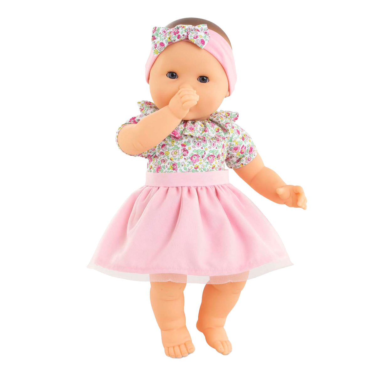 Corololl grouss Puppelchen Poppen mat Blummen, 36Cm
