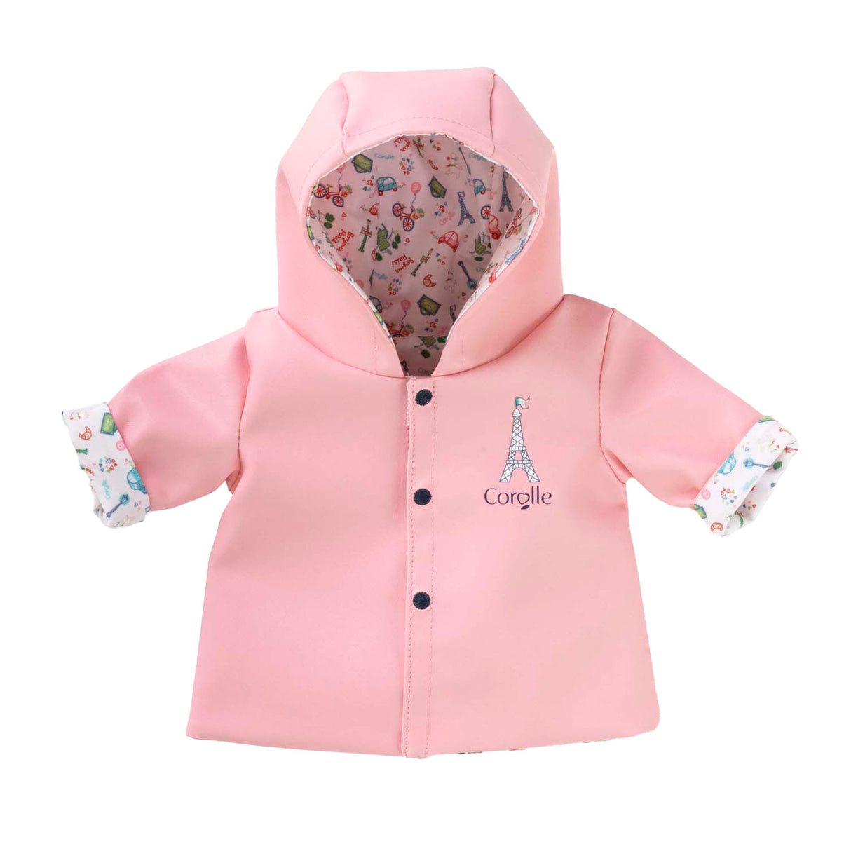 Imperméable réversible Corolle pour poupée, 30cm