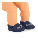Chaussons Corolle bleu marine pour poupée bébé 30cm