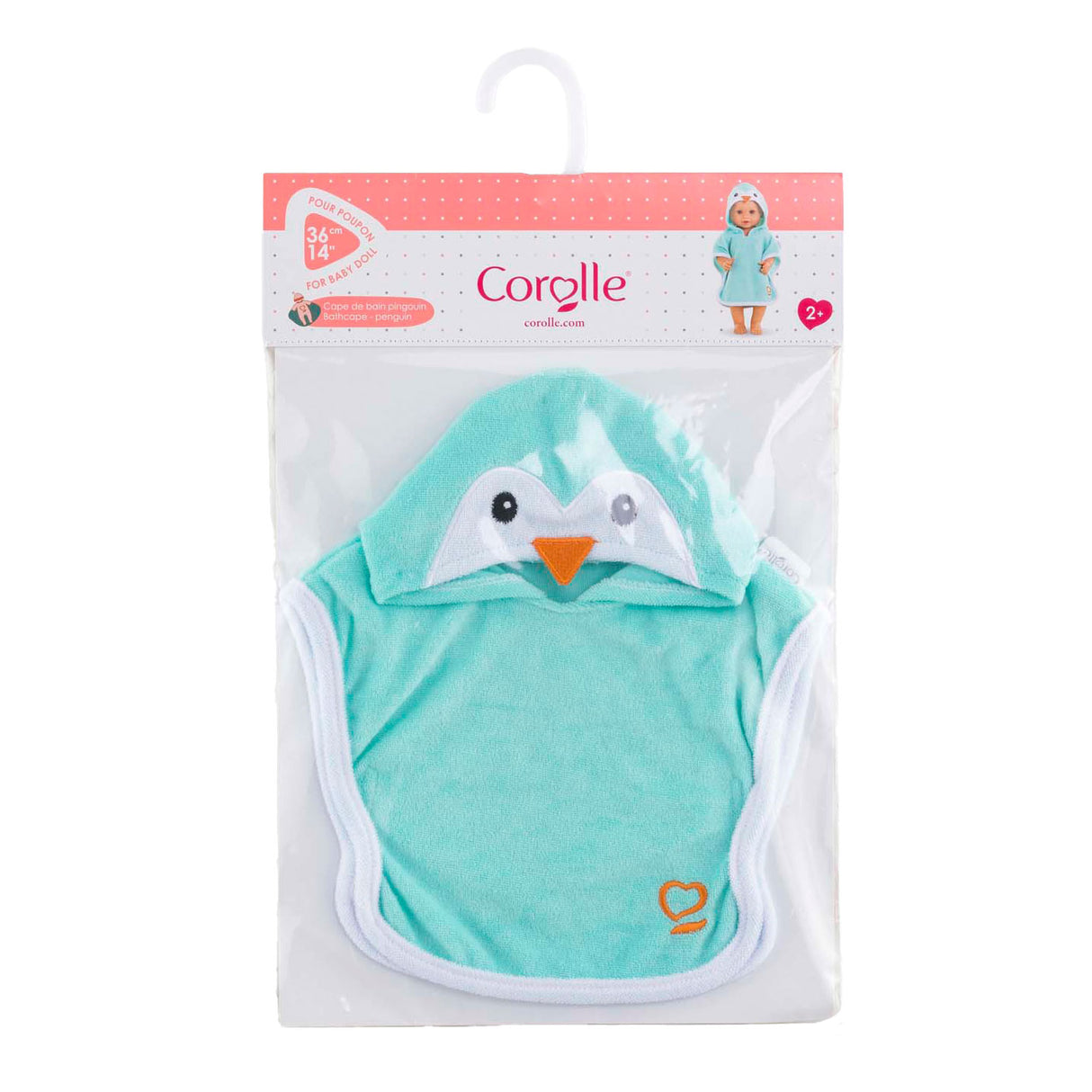Corolle Badcape za Baby Pop - Penguin, 36 cm