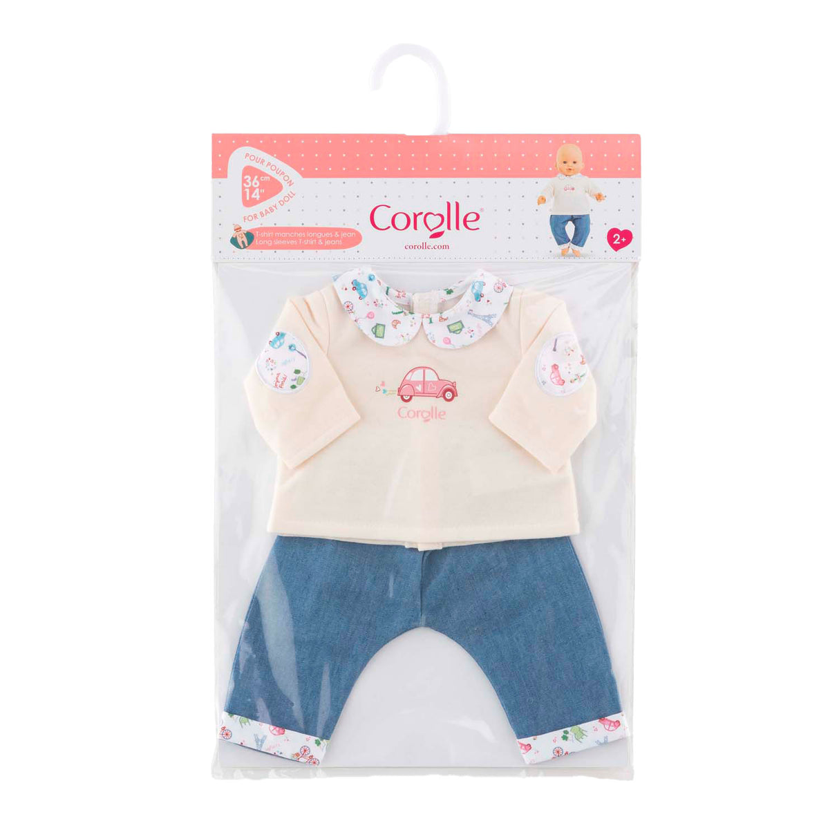 Corolle T-Shirt und Jeans für Babypuppen, 36 cm