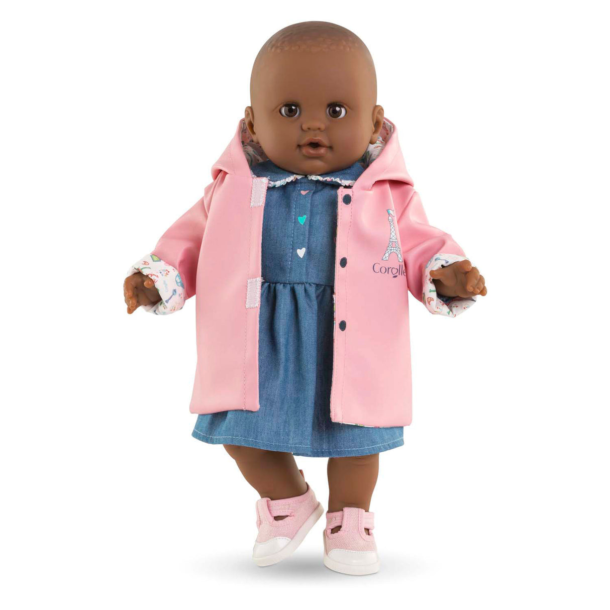 Corolle reversibler Regenmantel für Babypuppen, 36 cm