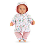 Corolle vendbar regnfrakke til babydukke, 36 cm