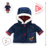 Manteau de vacances Corolle pour poupée bébé, 36cm