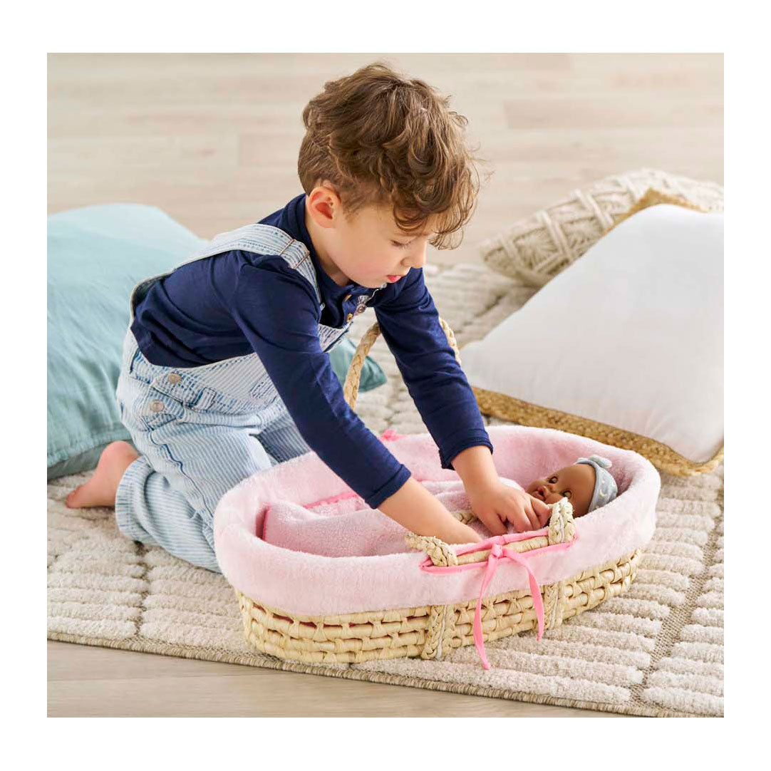 Set di cesti intrecciati Corolle per il bambino pop - peluche