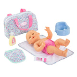 Ensemble accessoires de couches Corolle fleuri pour poupée bébé, 36cm