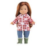 Corolle Mon Classique Doll Raincoat Apples - 36cm