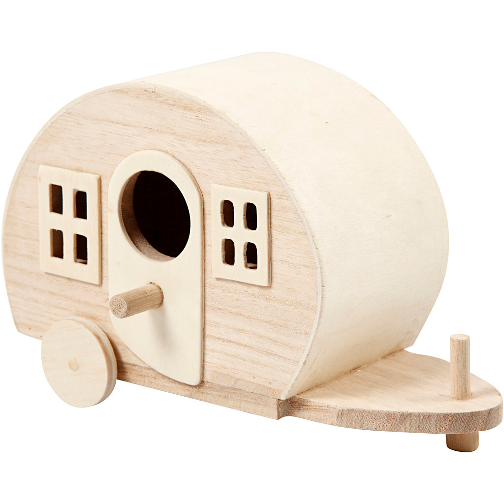 Dekoréiert Holz Caravan