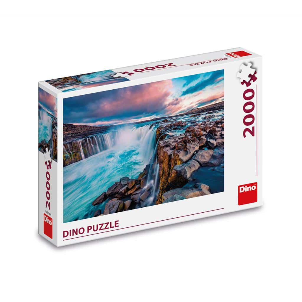 Dinotoys Dino Leg Puzzle of an Icelandic Waterfall - 2000 pieces