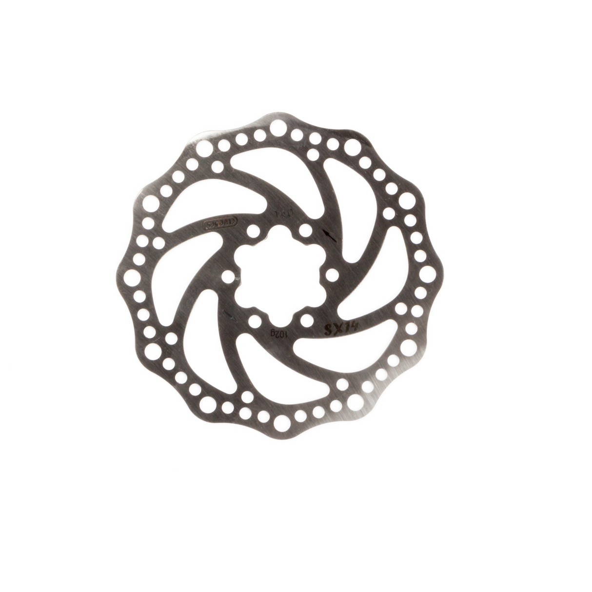 Brzdový disk vyvolává SX18 180mm 6-nock stříbro