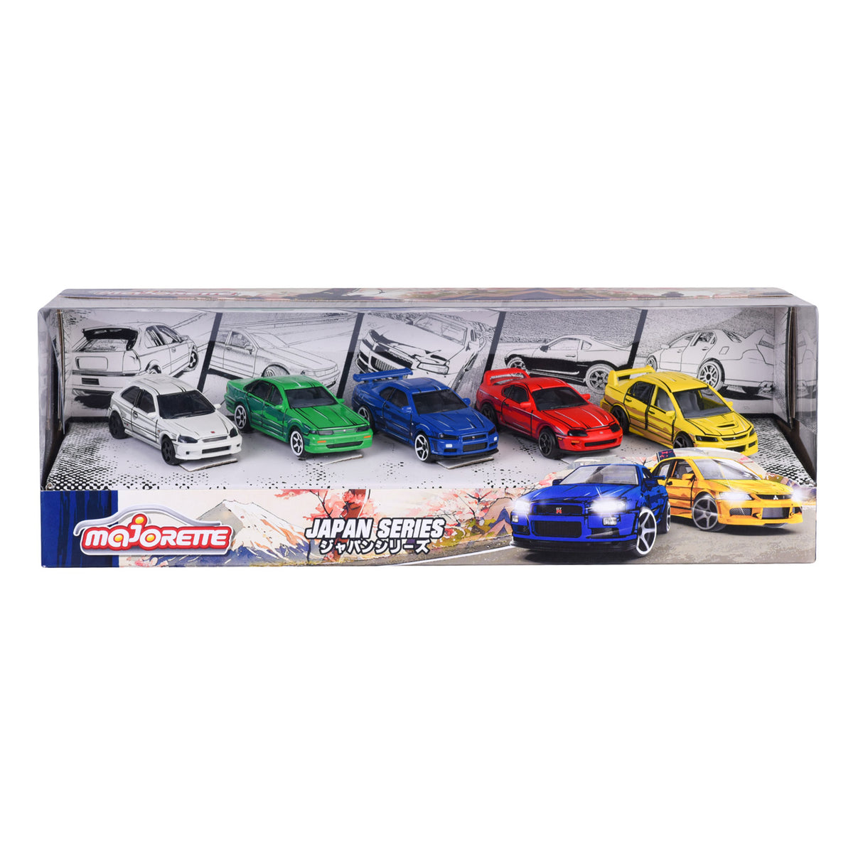 Majorette Japan series die-cast cars gift pack, 5 pcs.