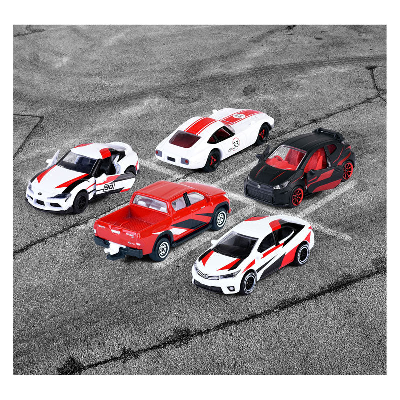 Majorette Toyota Die-Cast Racing Cars Giftpack, 5st.