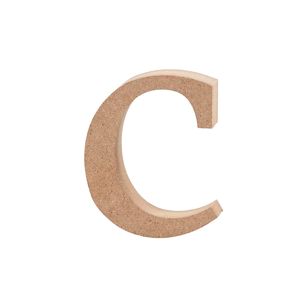 Creativ company letter, c, h: 8,4 cm, dikte 2 cm, 1 stuk