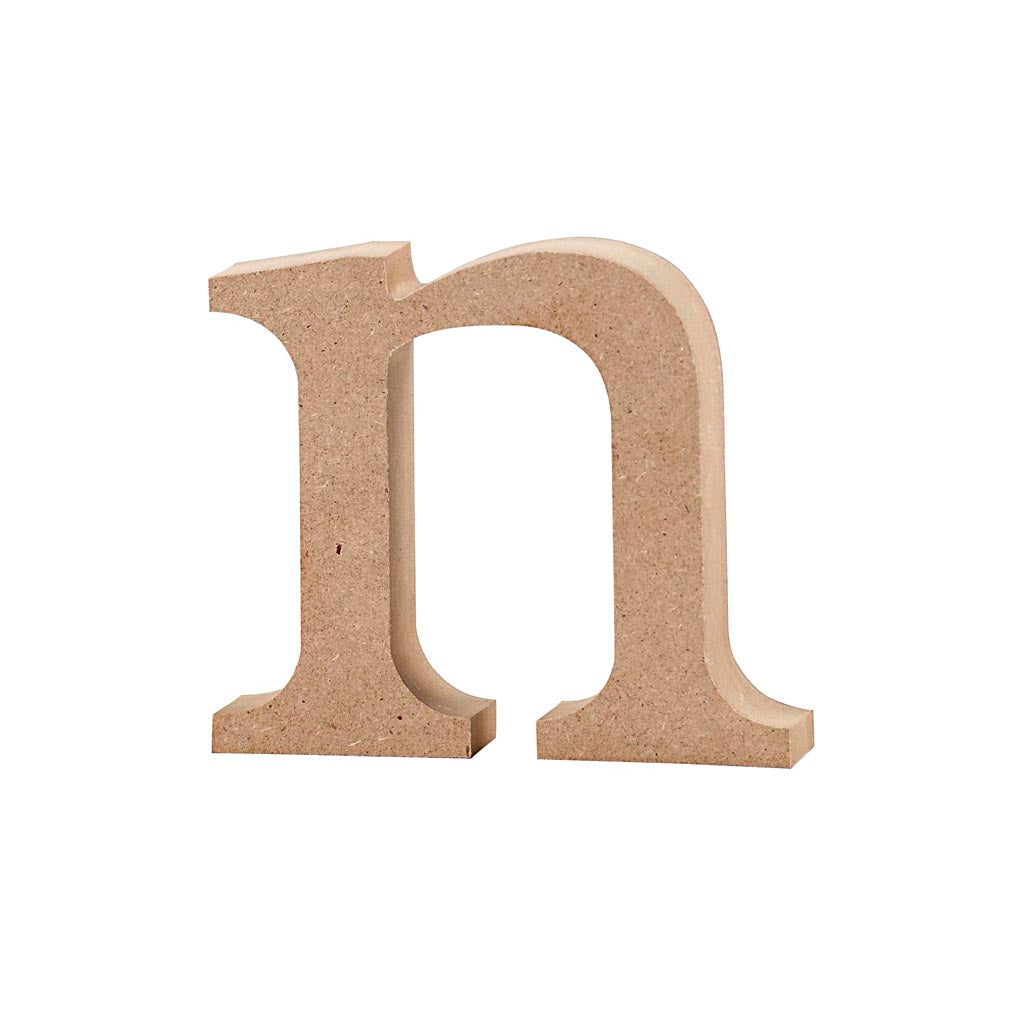 Creativ company letter, n, h: 8 cm, dikte 2 cm, 1 stuk