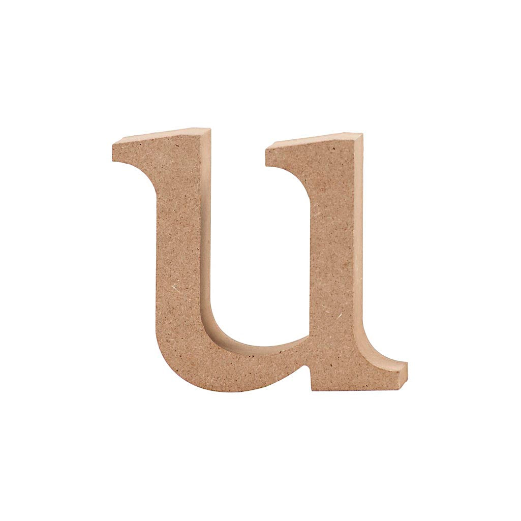 Creativ company letter, u, h: 8,5 cm, dikte 2 cm, 1 stuk