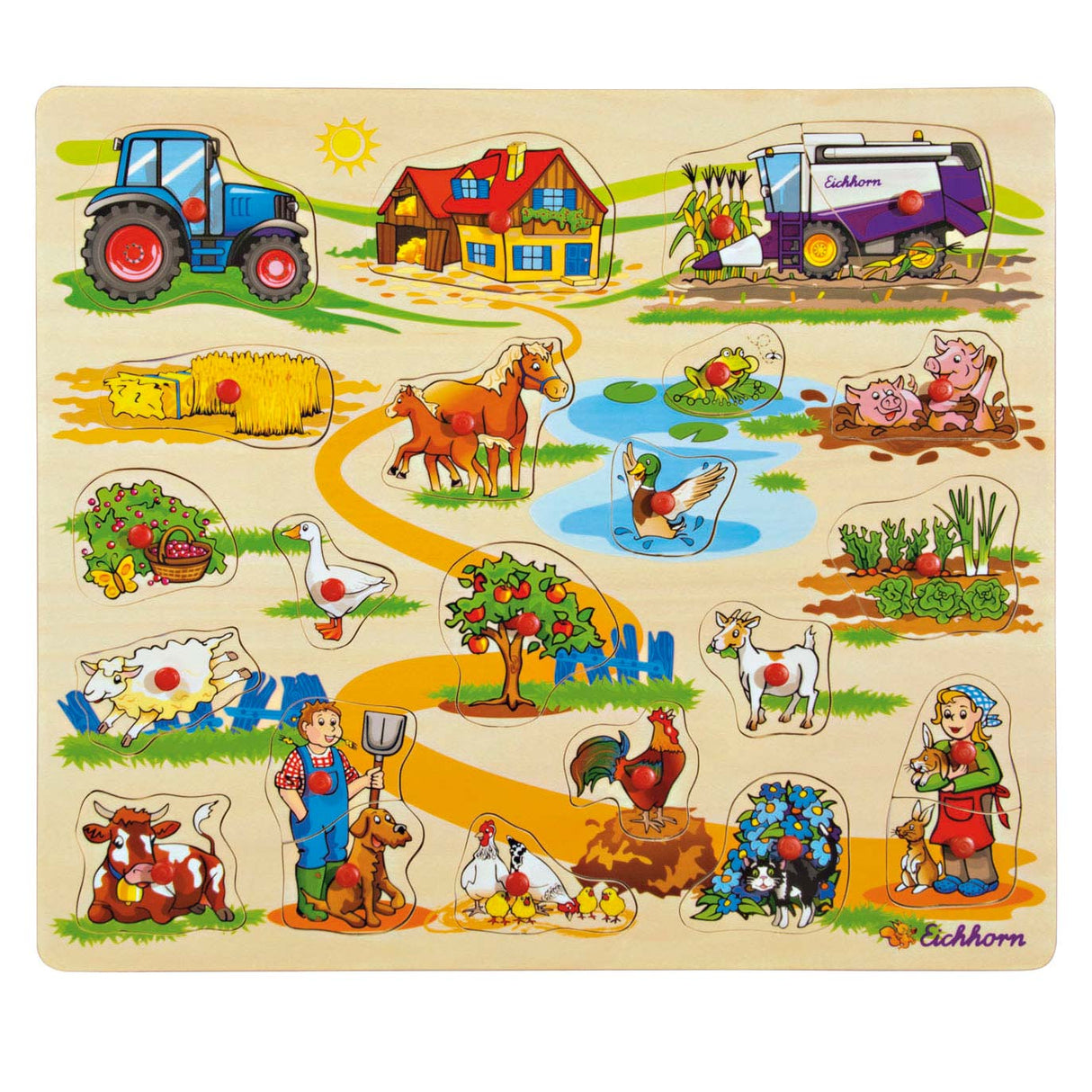 Eichhorn dřevěná mega noppen puzzle