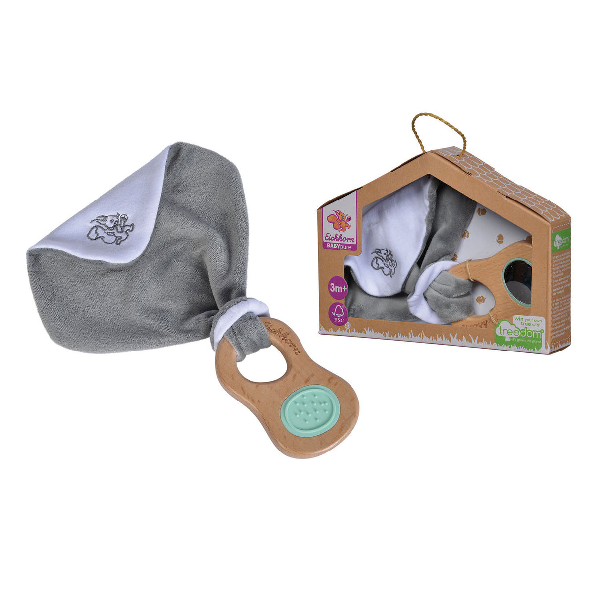 Eichhorn baby cuddle cloth with gripper