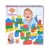 Eichhorn Wooden Blocks, coloured, 50 pcs.