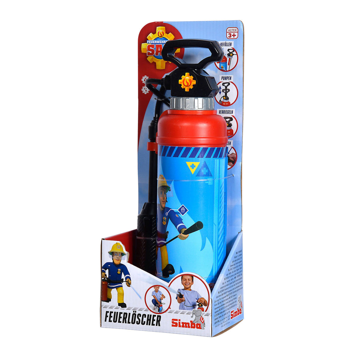 SIMBA FIREMAN SAM BRANDBLUSSER PAR WATER GUN