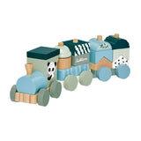 Eichhorn wooden block train Panda, 16dlg.