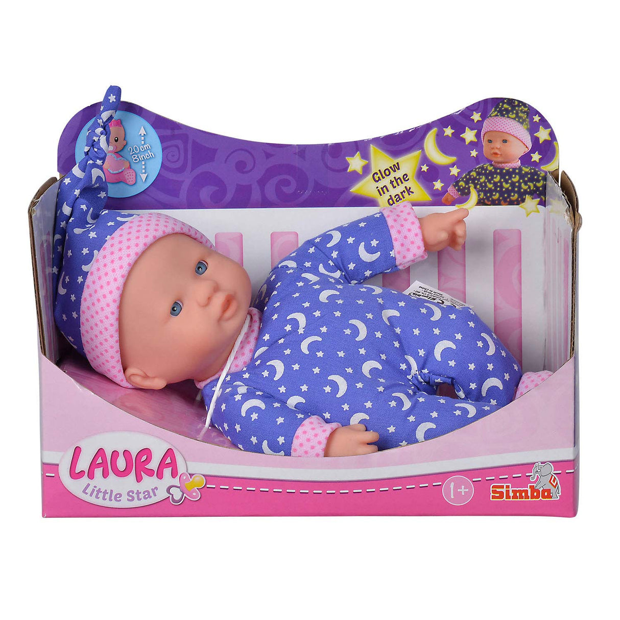 Simba Laura Little Star Babypop Glow dans le noir